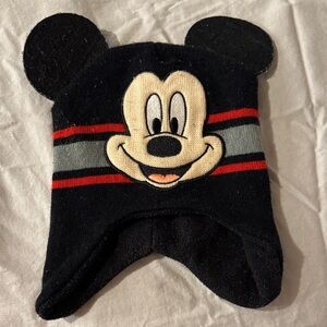 Mickey Mouse Ears Winter Toddler Knit Lined Beanie Kids Hat Disney One Size Boys